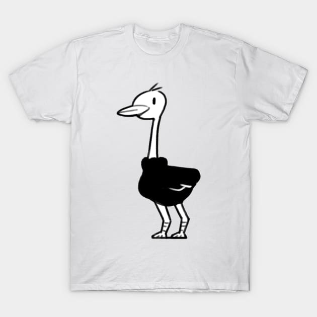 Iowa the Ostrich in 'Iowa' T-Shirt by COOLKJS0